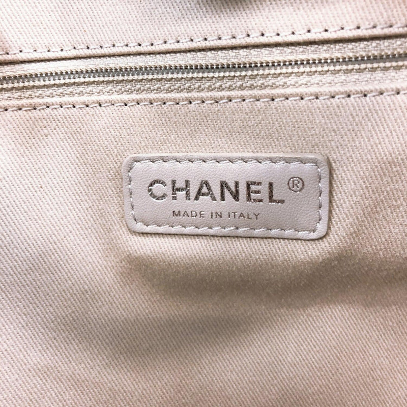 CHANEL Tote Bag Deauville leather Navy unisex Used - JP-BRANDS.com