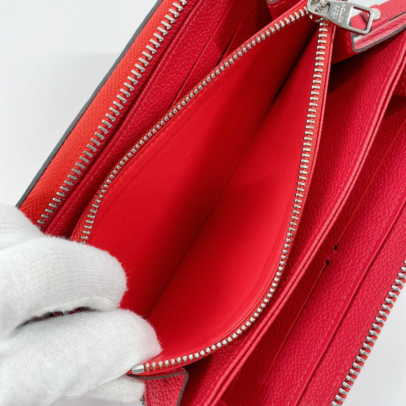 LOUIS VUITTON purse M60737 Zip Around Monogram unplant Red SilverHardware Women Used - JP-BRANDS.com