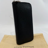 LOUIS VUITTON purse M32822 Zippy Wallet Vertical Taiga Black mens Used - JP-BRANDS.com