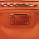 Salvatore Ferragamo Shoulder Bag EZ-21 E654 Gancini leather Orange Gold Hardware Women Used