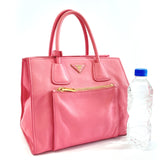 PRADA Tote Bag leather pink Women Used