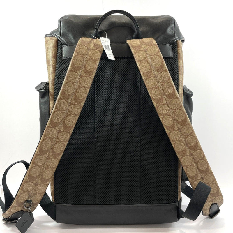 COACH Backpack Daypack 89959 Signature Ranger backpack PVC/leather Brown Black mens Used - JP-BRANDS.com