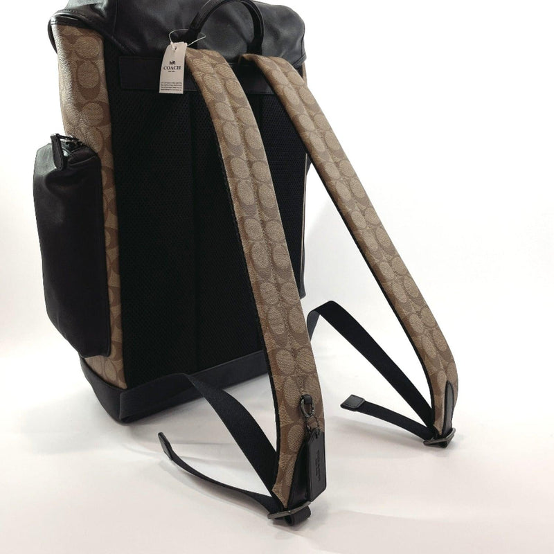 COACH Backpack Daypack 89959 Signature Ranger backpack PVC/leather Brown Black mens Used - JP-BRANDS.com