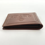 GUCCI wallet 231844/BR Bill Compartment Standard crest leather Brown mens Used - JP-BRANDS.com