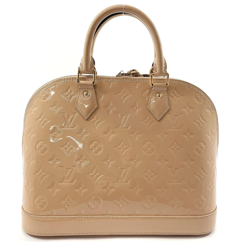 LOUIS VUITTON Alma BB Vernis Leather Satchel Crossbody Bag Tan, Second  Hand Louis Vuitton Jewels