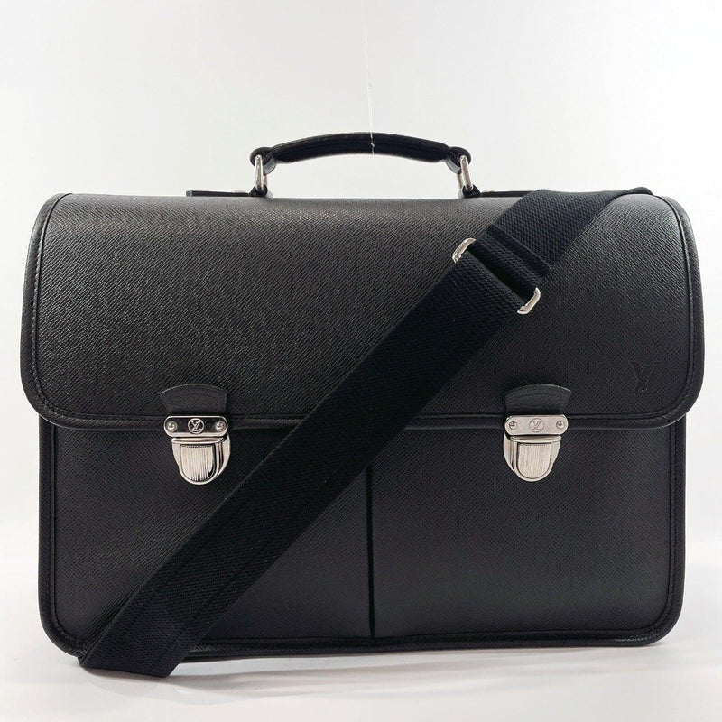 LOUIS VUITTON Business bag M32622 Anton Taiga Black Women Used –