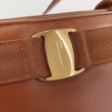 Salvatore Ferragamo Tote Bag AN21-2530 Vala leather Brown Women Used