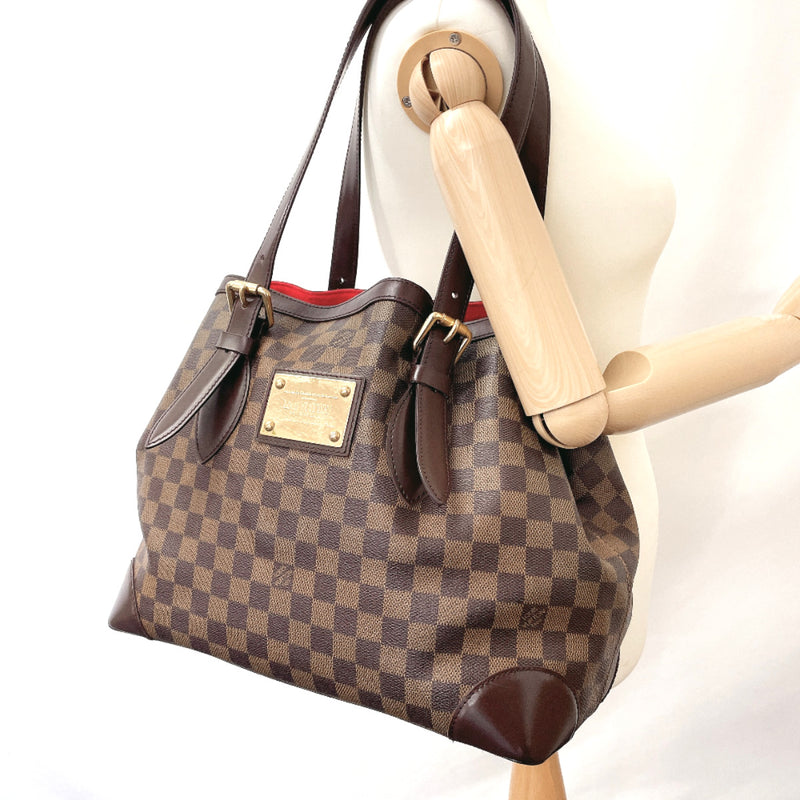 Authenticated Used Louis Vuitton Hampstead MM N51204 Damier Canvas