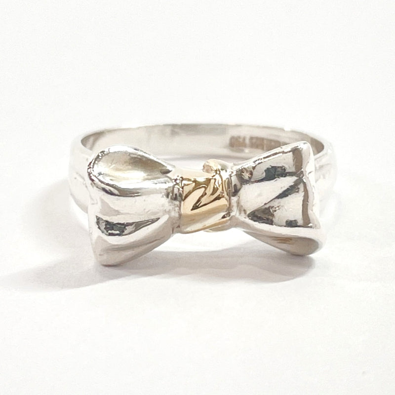 TIFFANY&Co. Ring ribbon Silver925/K18 yellow gold 11 Silver gold Women Used