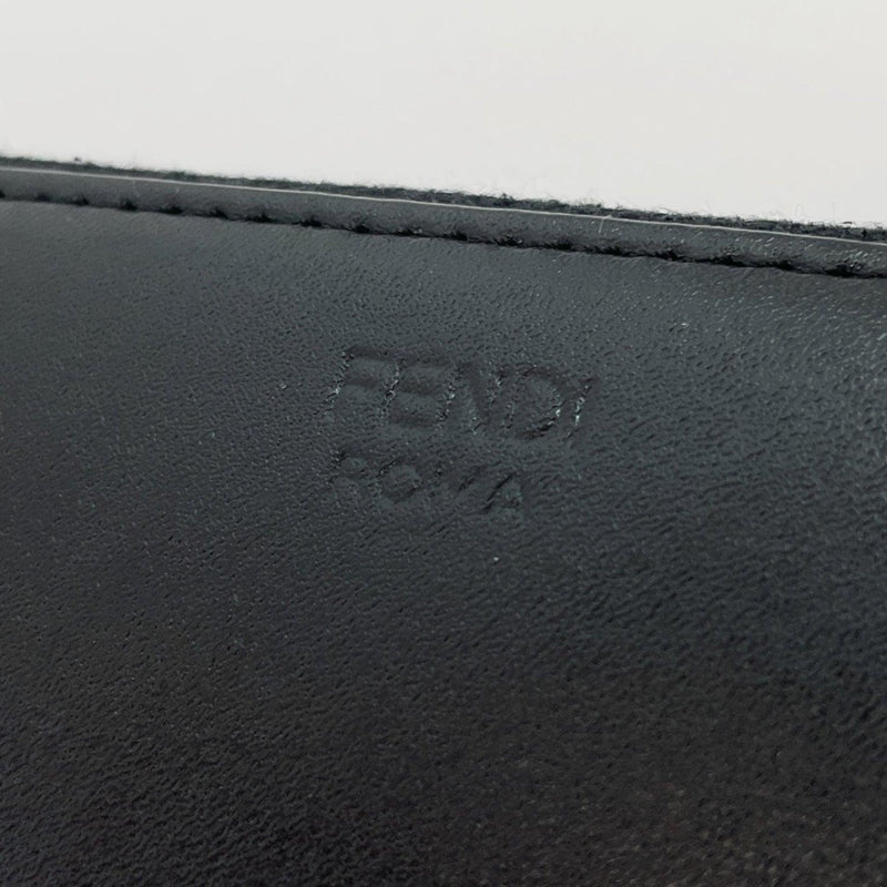 FENDI purse Zip Around monster leather Black Women Used - JP-BRANDS.com