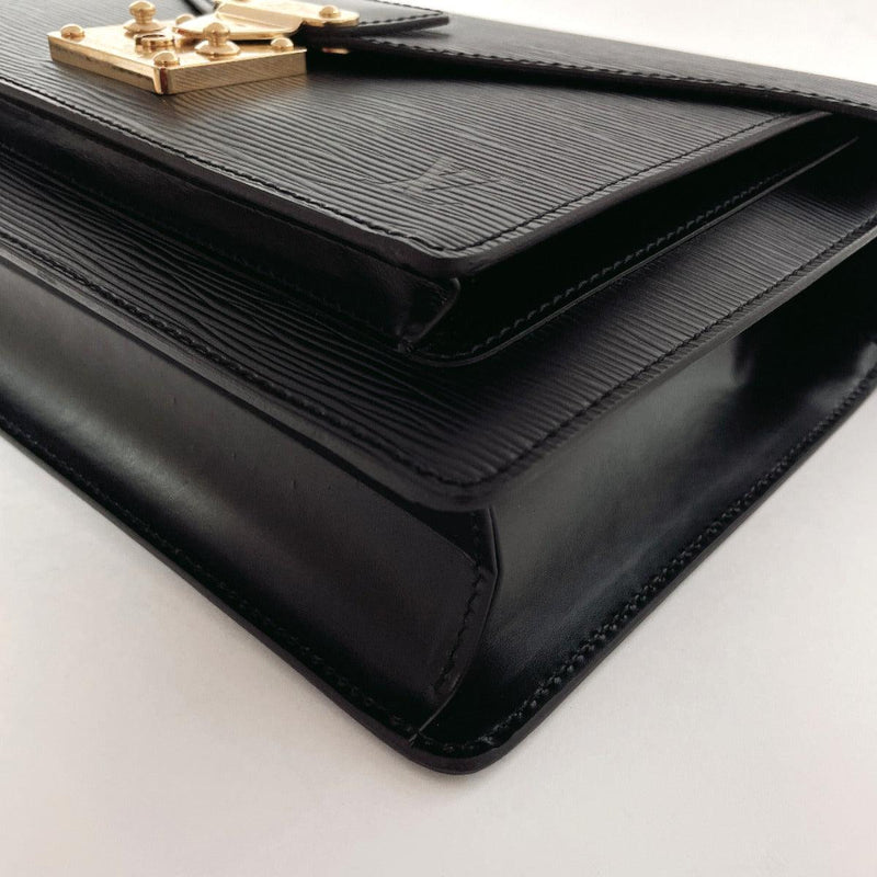 Louis Vuitton Black Epi Leather Concorde Top Handle Satchel Bag