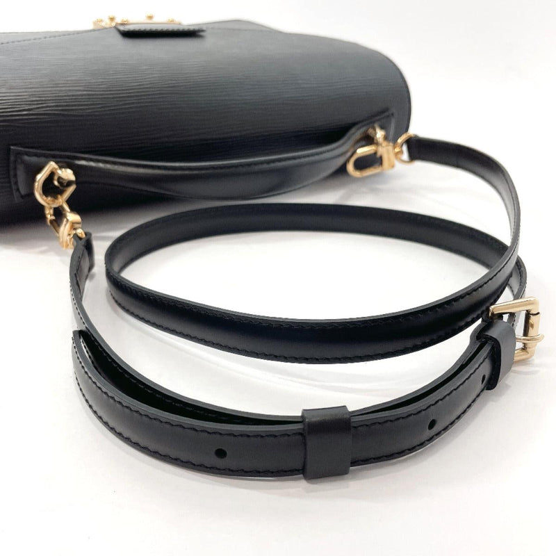 Louis Vuitton Monceau Black Epi Leather Silver 2 Way Hand Bag