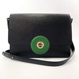 LOUIS VUITTON Shoulder Bag M52415 Free run 2WAY Vintage Epi Leather Black green Women Used