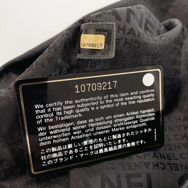 CHANEL Harf Moon CC Matelasse Chain Shoulder Bag Black Vintage Used 231013T