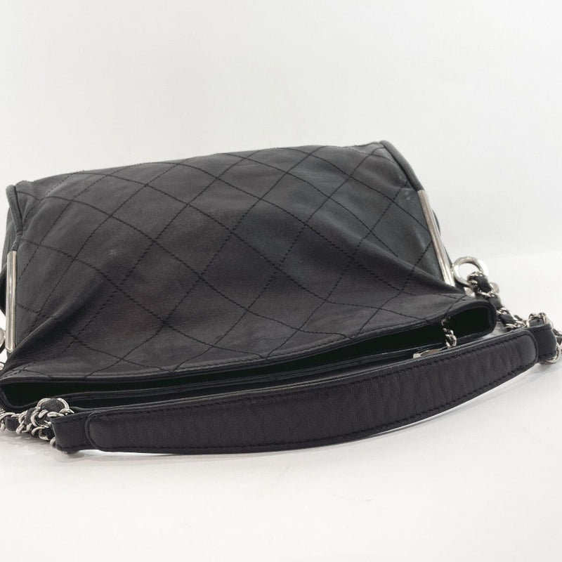 CHANEL Shoulder Bag A29285 Matelasse Chain lambskin Black Women Used –