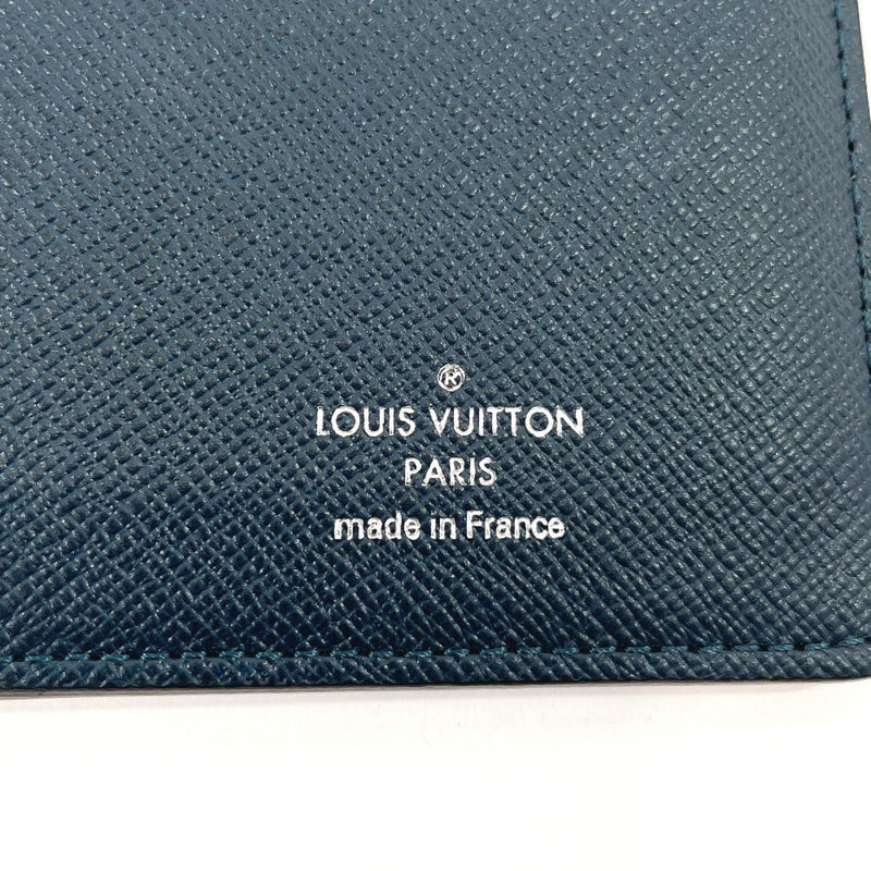 LOUIS VUITTON purse M33404 Portefeiulle Ron Bill Compartment Taiga Navy mens Used - JP-BRANDS.com