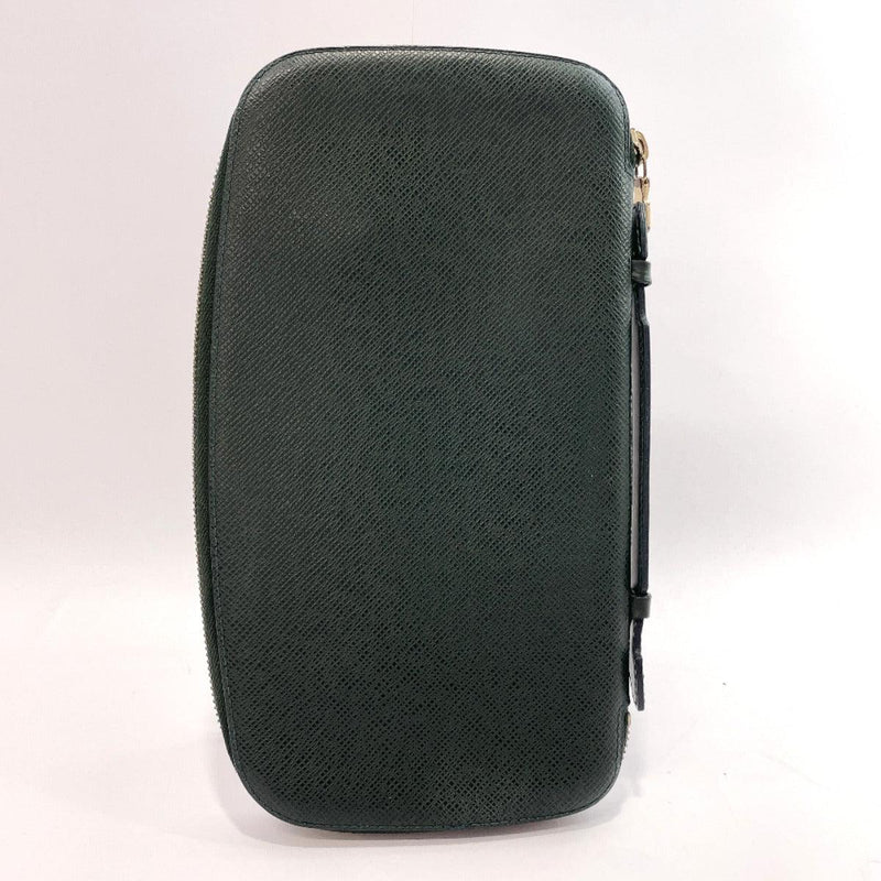 Louis Vuitton Green Taiga Leather Card Holder Pocket Organizer