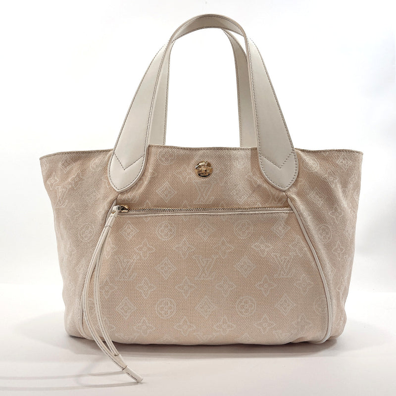 LOUIS VUITTON Tote Bag  M95982 Kabayanema GM Beach line canvas/leather beige Women Used