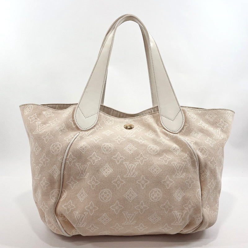 LOUIS VUITTON Tote Bag  M95982 Kabayanema GM Beach line canvas/leather beige Women Used