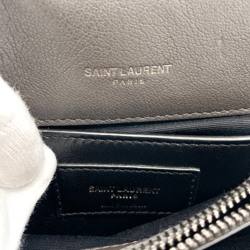 SAINT LAURENT Handbag 487213 BRM04 Carrege 2WAY leather gray Women Used
