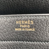 HERMES Briefcase Sac Adepeche Taurillon Clemence Black ○ZCarved seal mens Used - JP-BRANDS.com