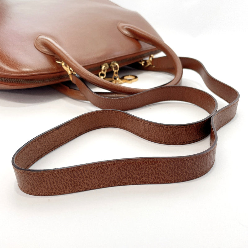 Salvatore Ferragamo Handbag 5645 Gancini 2WAY leather Brown Women Used