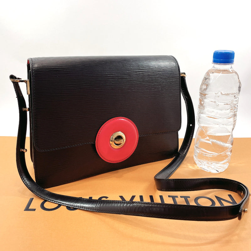 LOUIS VUITTON Shoulder Bag M52417  Free run 2way vintage Epi Leather Black Black Women Used