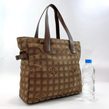 CHANEL Tote Bag New travel line Nylon khaki Women Used - JP-BRANDS.com