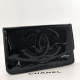 CHANEL purse COCO Mark Patent leather Black Women Used - JP-BRANDS.com
