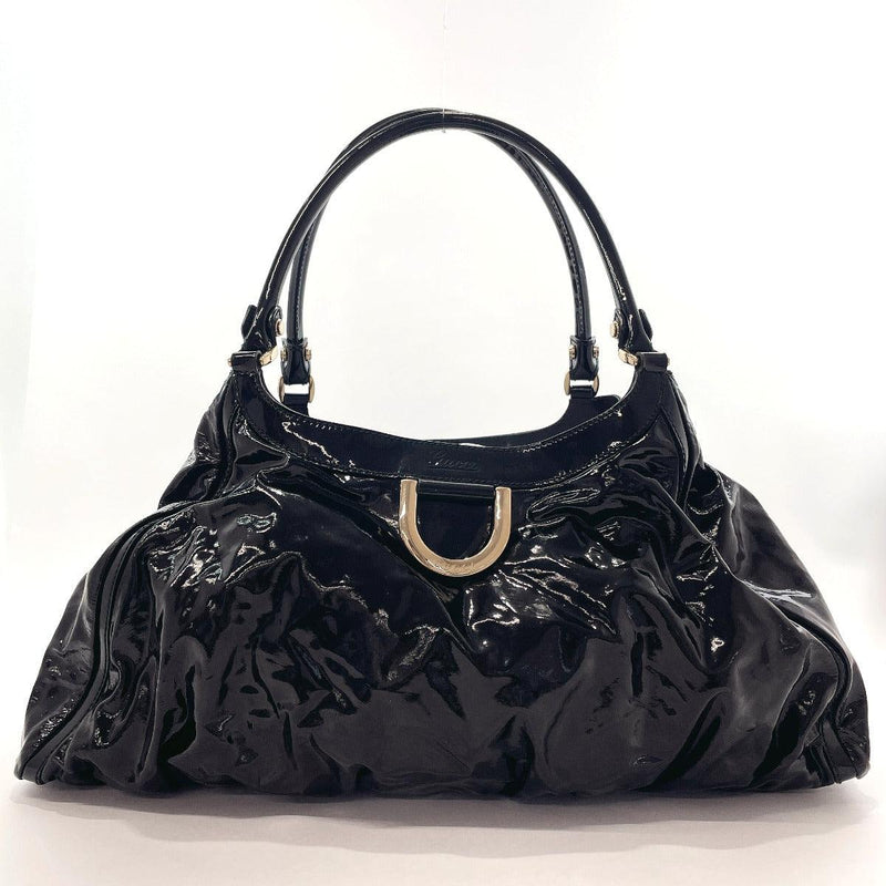 GUCCI Handbag 189835 enamel/leather Black Women Used - JP-BRANDS.com