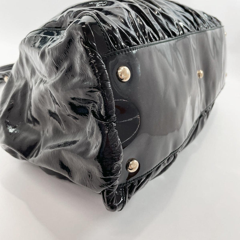 GUCCI Handbag 189835 enamel/leather Black Women Used - JP-BRANDS.com