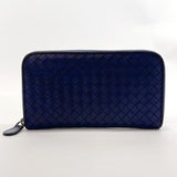 BOTTEGAVENETA purse 114076 Intrecciato leather blue mens Used - JP-BRANDS.com