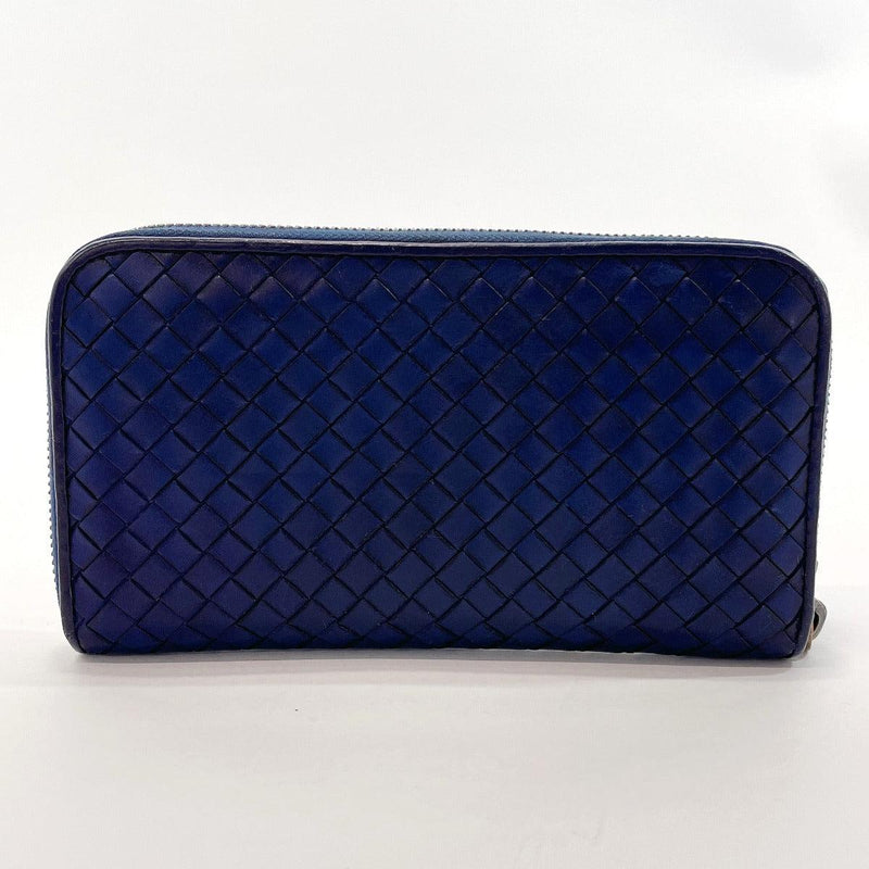 BOTTEGAVENETA purse 114076 Intrecciato leather blue mens Used - JP-BRANDS.com