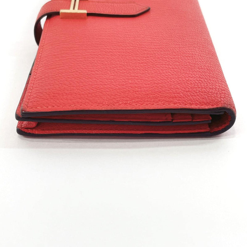 HERMES purse 039078CC Bane Souffle Shave Red Women Used - JP-BRANDS.com