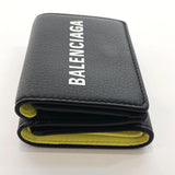 BALENCIAGA Tri-fold wallet 505055 DLQKN EVERYDAY MINI WALLET leather Black unisex Used - JP-BRANDS.com