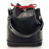 LOUIS VUITTON Shoulder Bag M44017 Noe Epi Leather Black Black Women Used