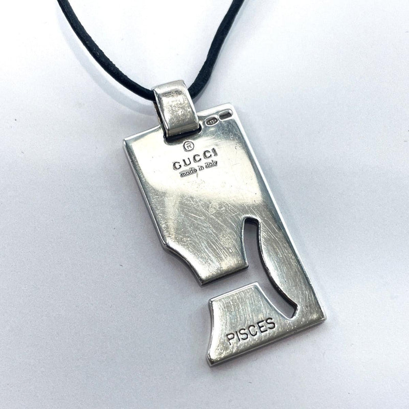 GUCCI Necklace Plate PISCES Pisces Silver925 Silver mens Used - JP-BRANDS.com