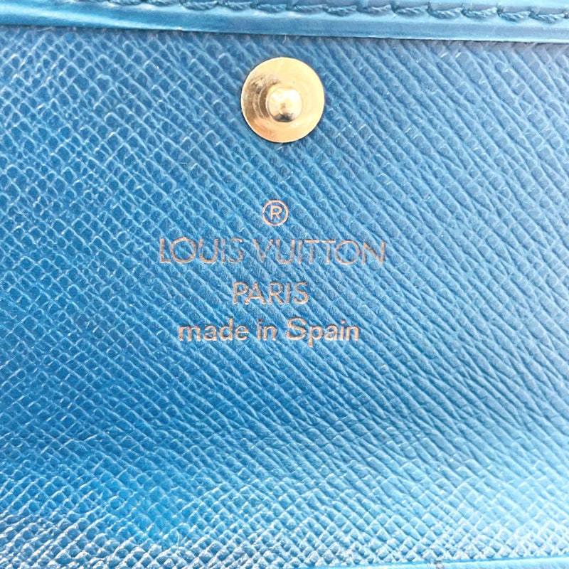 Authenticated used Louis Vuitton EPI 4 Key Holder M63822 Women,Men EPI Leather Key Case Noir, Adult Unisex, Size: One Size