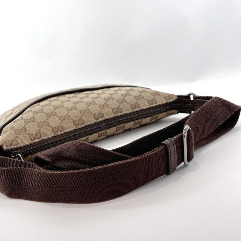 GUCCI Shoulder Bag 145857 GG canvas/leather beige beige unisex