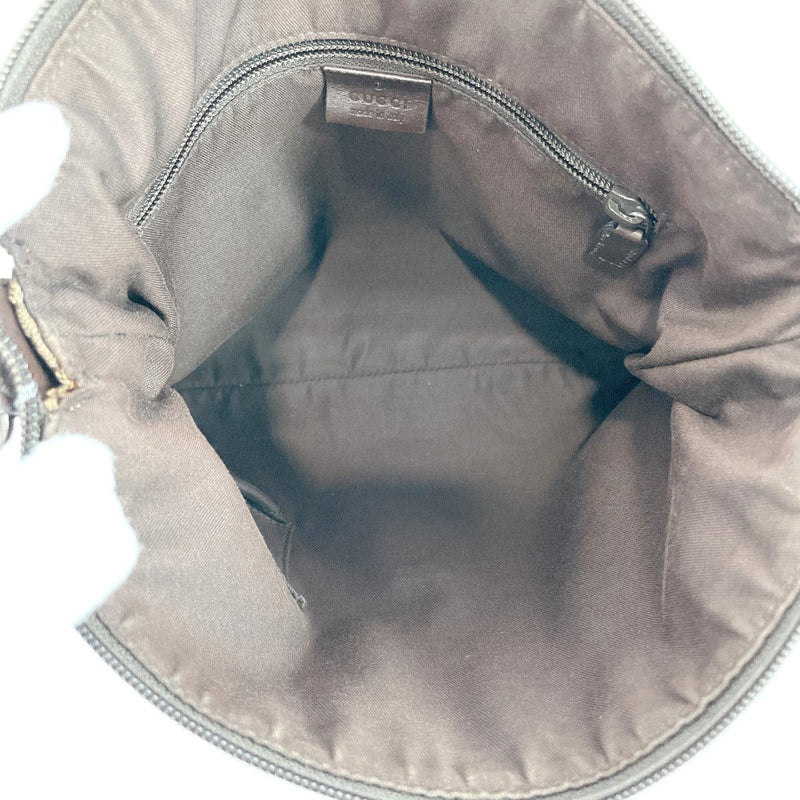 GUCCI Shoulder Bag 145857 GG canvas/leather beige beige unisex