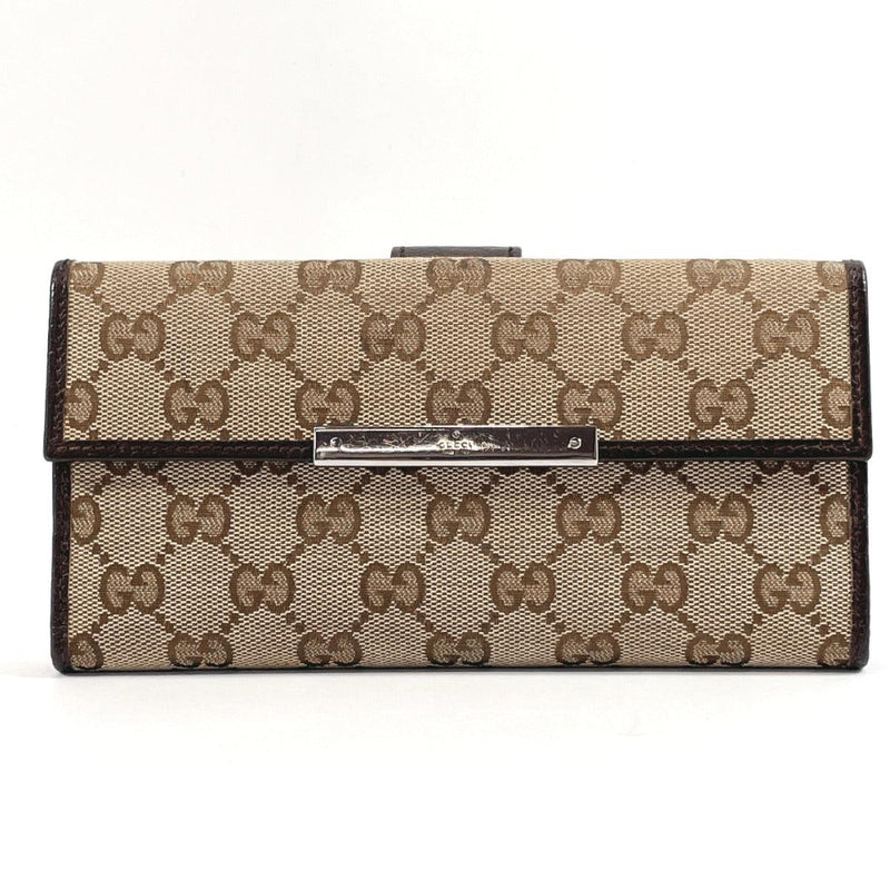GUCCI purse 112715 Double Sided GG canvas/leather beige beige Women Used - JP-BRANDS.com