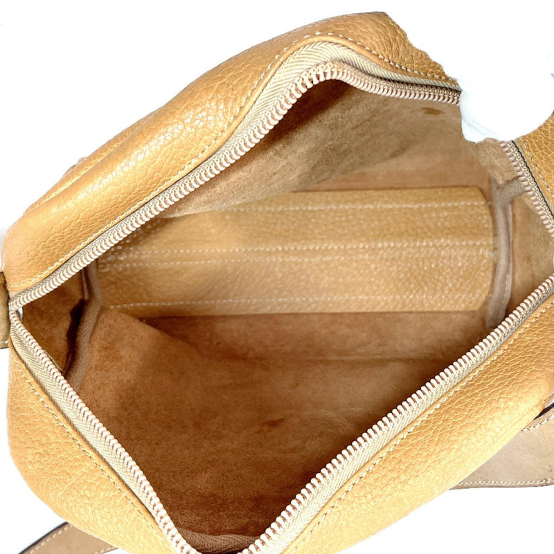 Authentic LOEWE Anagram Shoulder Cross Body Bag Suede Leather Brown 3331G