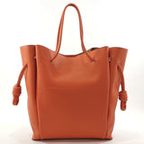 LOEWE Tote Bag Flamenco knot large leather Orange Women Used - JP-BRANDS.com