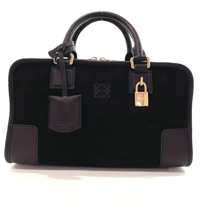 LOEWE Handbag 352 61 A03 Amazona 28 Suede/leather Black Women Used - JP-BRANDS.com