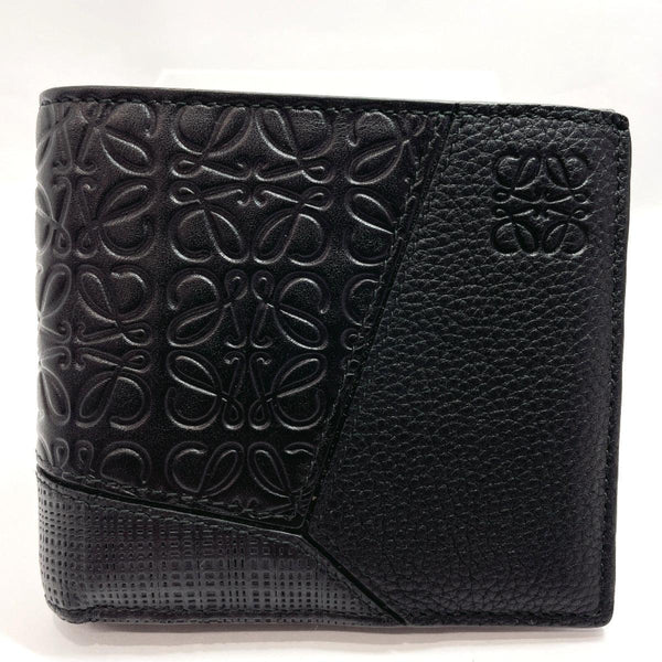LOEWE wallet puzzle leather Black mens Used - JP-BRANDS.com