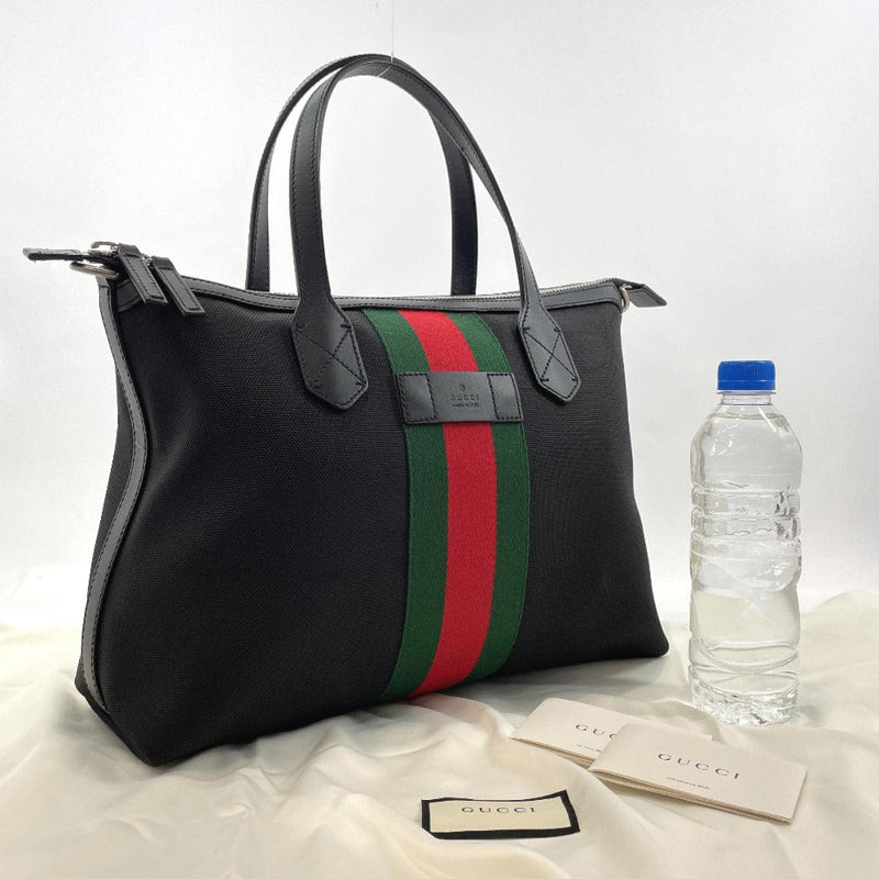 GUCCI Handbag 630923 Sherry line canvas/leather Black Black Women 