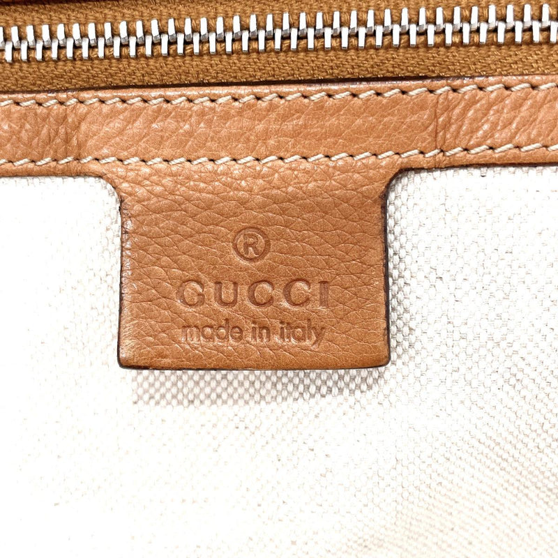 GUCCI Tote Bag 257058 Bamboo canvas/leather Brown Women Used - JP-BRANDS.com