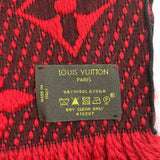 LOUIS VUITTON Scarf M72432 Escalp Logo Mania wool/silk Red Red Women Used