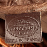 Longchamp Tote Bag Embossing leather Brown Women Used - JP-BRANDS.com