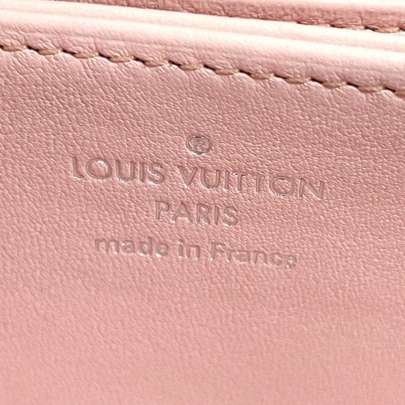 LOUIS VUITTON Louis Vuitton Zippy Mahina Leather LV Punching Round Long  Wallet M80490